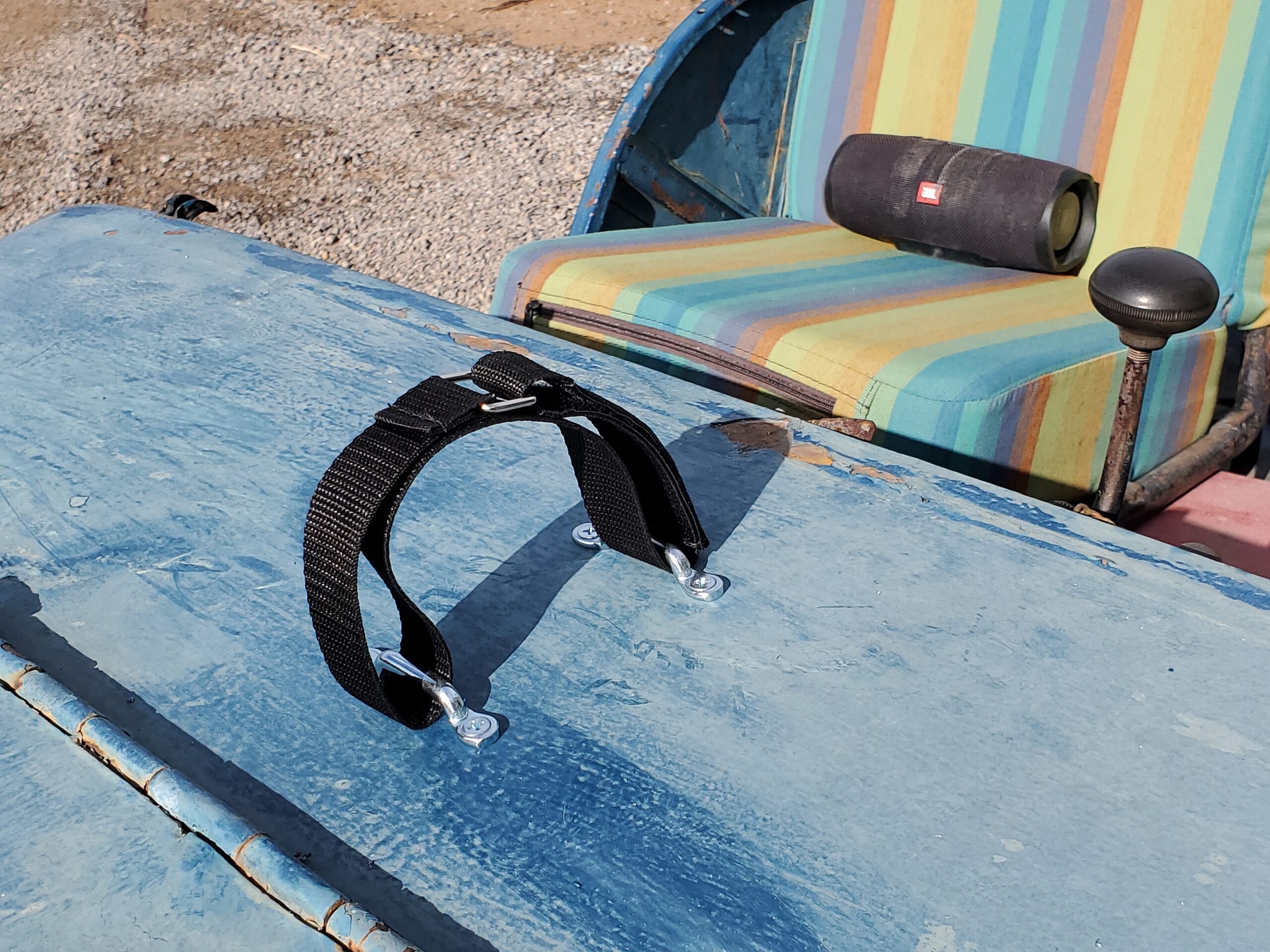 Speaker or accessory hold down strap, hook and loop/Velcro with Footman Loops - Image 4