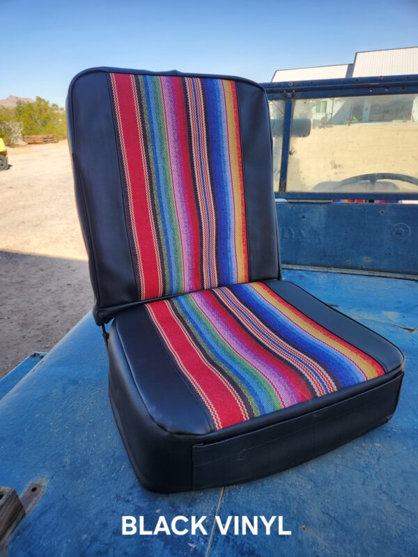 Front Vinyl Serape (Mexican Blanket) Covers CJ-2A / CJ-3A / CJ-3B / M38/ M38A1 Jeep Flat Fender