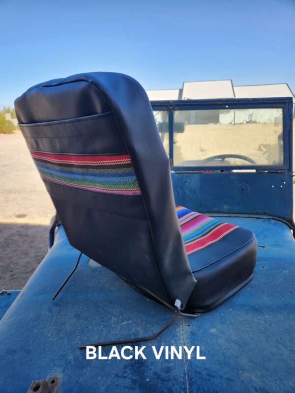 Front Vinyl Serape (Mexican Blanket) Covers CJ-2A / CJ-3A / CJ-3B / M38/ M38A1 Jeep Flat Fender - Image 5
